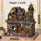 Magic Castle Witch's Lair Miniature House Kit, Gothic Apothecary 3D Wood Puzzle