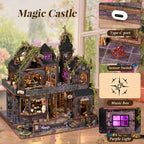 Magic Castle Witch's Lair Miniature House Kit, Gothic Apothecary 3D Wood Puzzle