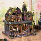 Magic Castle Witch's Lair Miniature House Kit, Gothic Apothecary 3D Wood Puzzle