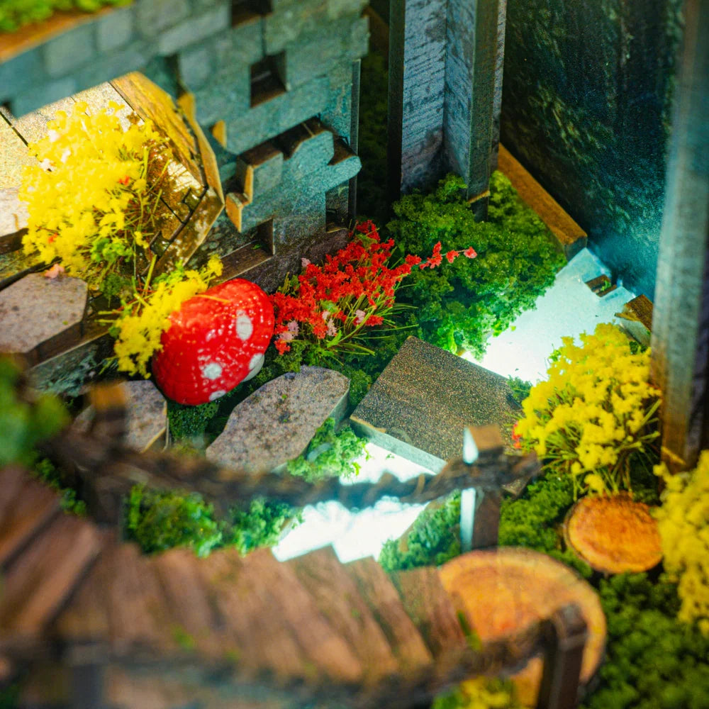 Enchanted Woodland Cottage DIY Book Nook Kit