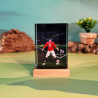 Football Superstar Night Light, Epoxy Night Light, Football Star Idol Night Light