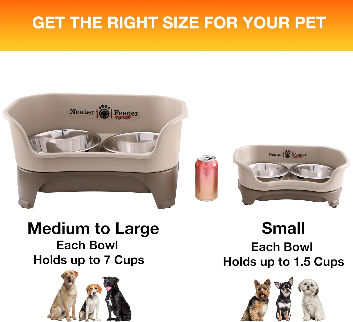 Elevated No-Spill Dog Bowl Set – Raised Feeding Station with Stainless Steel Food & Water Bowls