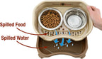 Elevated No-Spill Dog Bowl Set – Raised Feeding Station with Stainless Steel Food & Water Bowls