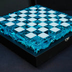 Handmade Ocean Chess Set Epoxy Resin : Luxury - Personalized , Stylish Gift Anniversary - Decoration