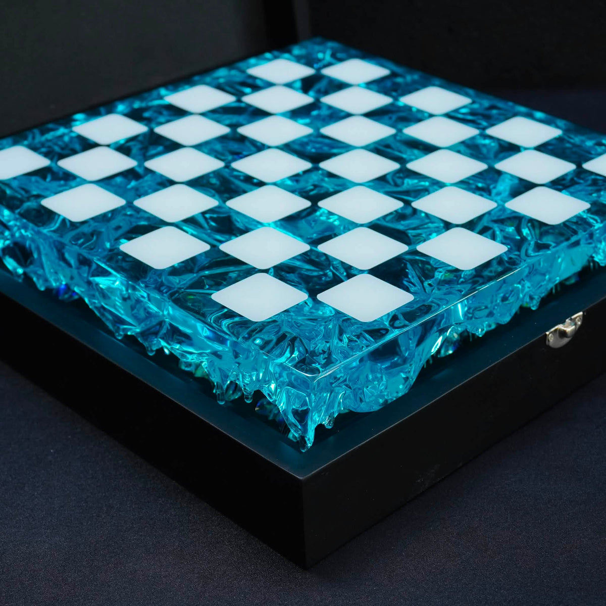 Handmade Ocean Chess Set Epoxy Resin : Luxury - Personalized , Stylish Gift Anniversary - Decoration