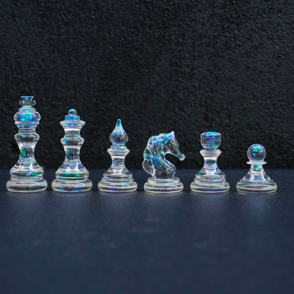 Handmade Ocean Chess Set Epoxy Resin : Luxury - Personalized , Stylish Gift Anniversary - Decoration