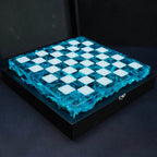 Handmade Ocean Chess Set Epoxy Resin : Luxury - Personalized , Stylish Gift Anniversary - Decoration