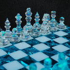 Handmade Ocean Chess Set Epoxy Resin : Luxury - Personalized , Stylish Gift Anniversary - Decoration