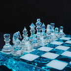 Handmade Ocean Chess Set Epoxy Resin : Luxury - Personalized , Stylish Gift Anniversary - Decoration