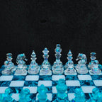 Handmade Ocean Chess Set Epoxy Resin : Luxury - Personalized , Stylish Gift Anniversary - Decoration