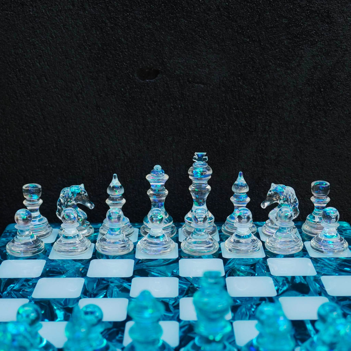 Handmade Ocean Chess Set Epoxy Resin : Luxury - Personalized , Stylish Gift Anniversary - Decoration