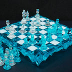 Handmade Ocean Chess Set Epoxy Resin : Luxury - Personalized , Stylish Gift Anniversary - Decoration