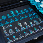 Handmade Ocean Chess Set Epoxy Resin : Luxury - Personalized , Stylish Gift Anniversary - Decoration