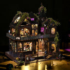 Magic Castle Witch's Lair Miniature House Kit, Gothic Apothecary 3D Wood Puzzle