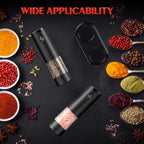 Electric Salt & Pepper Grinder Set – Automatic Battery-Operated Mills with Adjustable Coarseness & LED Light
