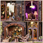 Magic Castle Witch's Lair Miniature House Kit, Gothic Apothecary 3D Wood Puzzle