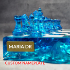 Handmade Ocean Chess Set Epoxy Resin : Luxury - Personalized , Stylish Gift Anniversary - Decoration