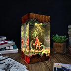 Anime Ninja Energy Epoxy Resin Lamp – LED Character Diorama Night Light