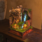 Whispering Hollow Book Nook Music Box – DIY Wooden Miniature House