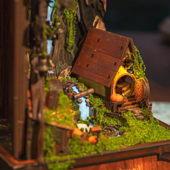 Whispering Hollow Book Nook Music Box – DIY Wooden Miniature House