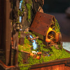 Whispering Hollow Book Nook Music Box – DIY Wooden Miniature House