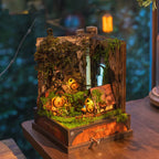 Whispering Hollow Book Nook Music Box – DIY Wooden Miniature House