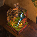 Whispering Hollow Book Nook Music Box – DIY Wooden Miniature House
