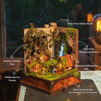 Whispering Hollow Book Nook Music Box – DIY Wooden Miniature House