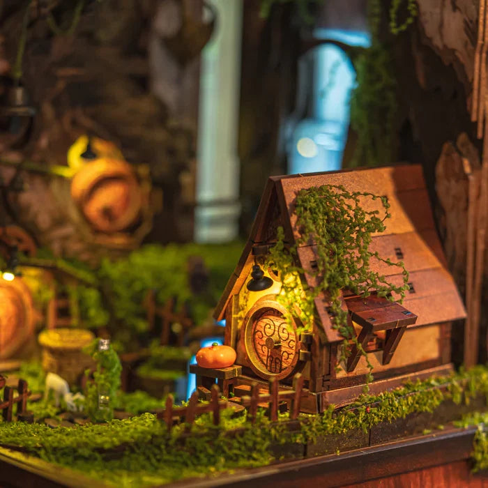 Whispering Hollow Book Nook Music Box – DIY Wooden Miniature House