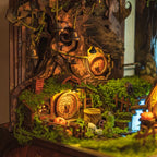 Whispering Hollow Book Nook Music Box – DIY Wooden Miniature House