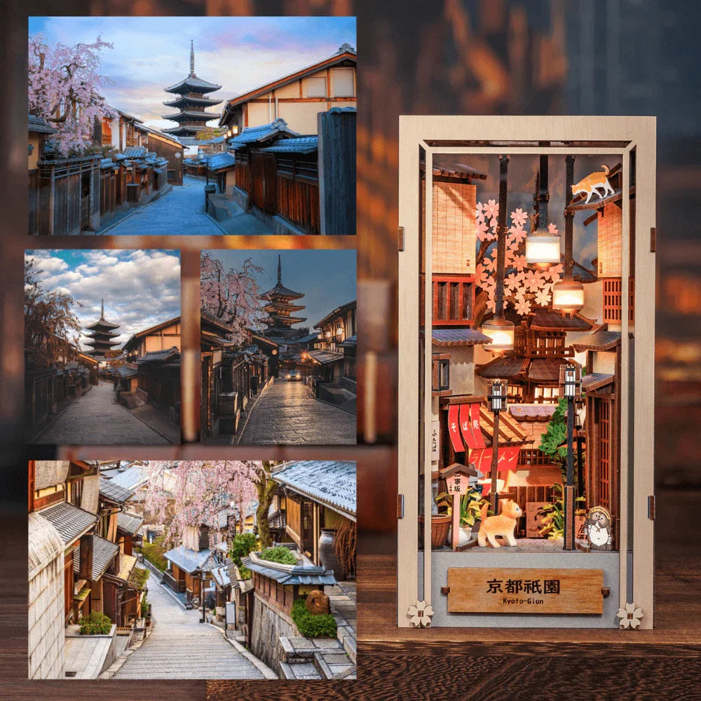 Moonlit Gion Kyoto DIY Book Nook Kit