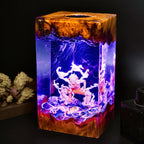 Anime Pirate Warrior Epoxy Resin Lamp – LED Character Diorama Night Light