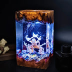 Anime Pirate Warrior Epoxy Resin Lamp – LED Character Diorama Night Light