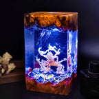 Anime Pirate Warrior Epoxy Resin Lamp – LED Character Diorama Night Light