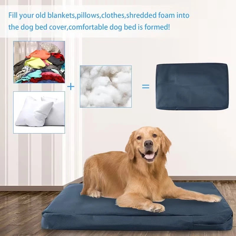 Premium Washable Dog Bed Cover – Durable Replacement Cushion Cover for Crate & Pet Beds