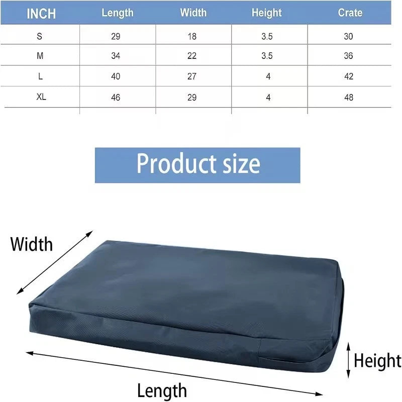 Premium Washable Dog Bed Cover – Durable Replacement Cushion Cover for Crate & Pet Beds