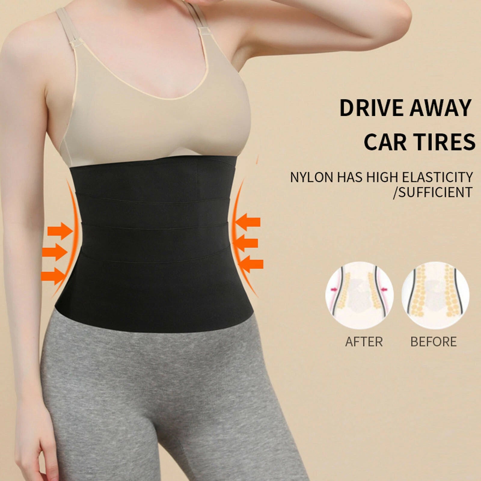 Lumbar Waist Support Sauna Belt – Snatch Me Up Waist Trimmer Body Shaper Wrap