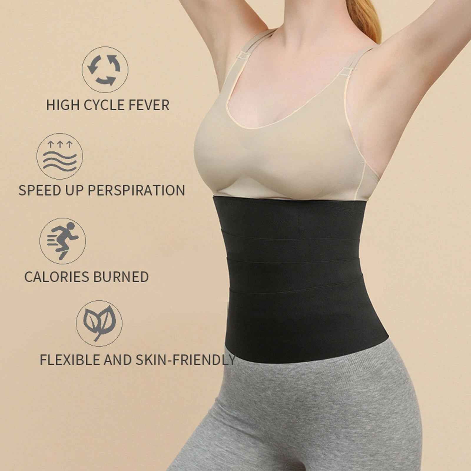 Lumbar Waist Support Sauna Belt – Snatch Me Up Waist Trimmer Body Shaper Wrap