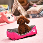 Calming Plush Pet Bed – Ultra Soft Warm Sleeping Nest for Dogs & Cats