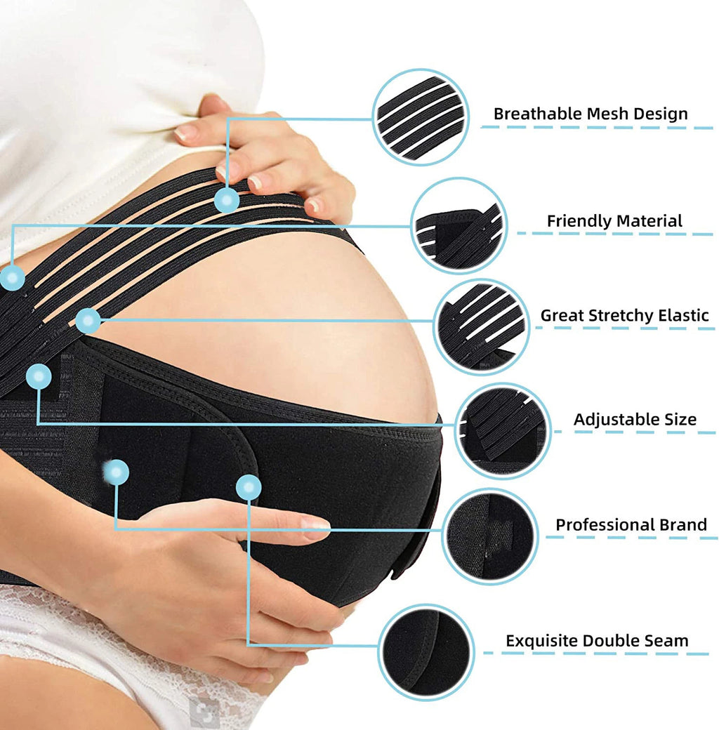 Pregnancy Maternity Support Belt – Adjustable Belly Band & Lower Back Support