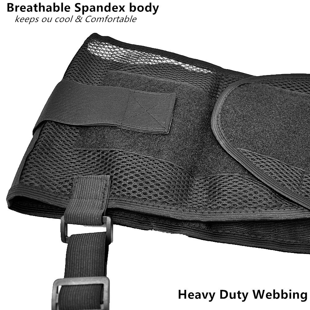 Heavy Duty Back Support Belt – Adjustable Lumbar Waist Brace for Lifting & Work
