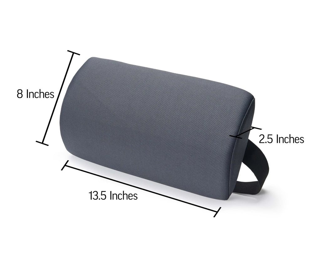 Slimline Lumbar Support Cushion – Ergonomic Low Back Pillow for Office Chair, Car & Travel