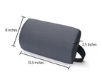 Slimline Lumbar Support Cushion – Ergonomic Low Back Pillow for Office Chair, Car & Travel