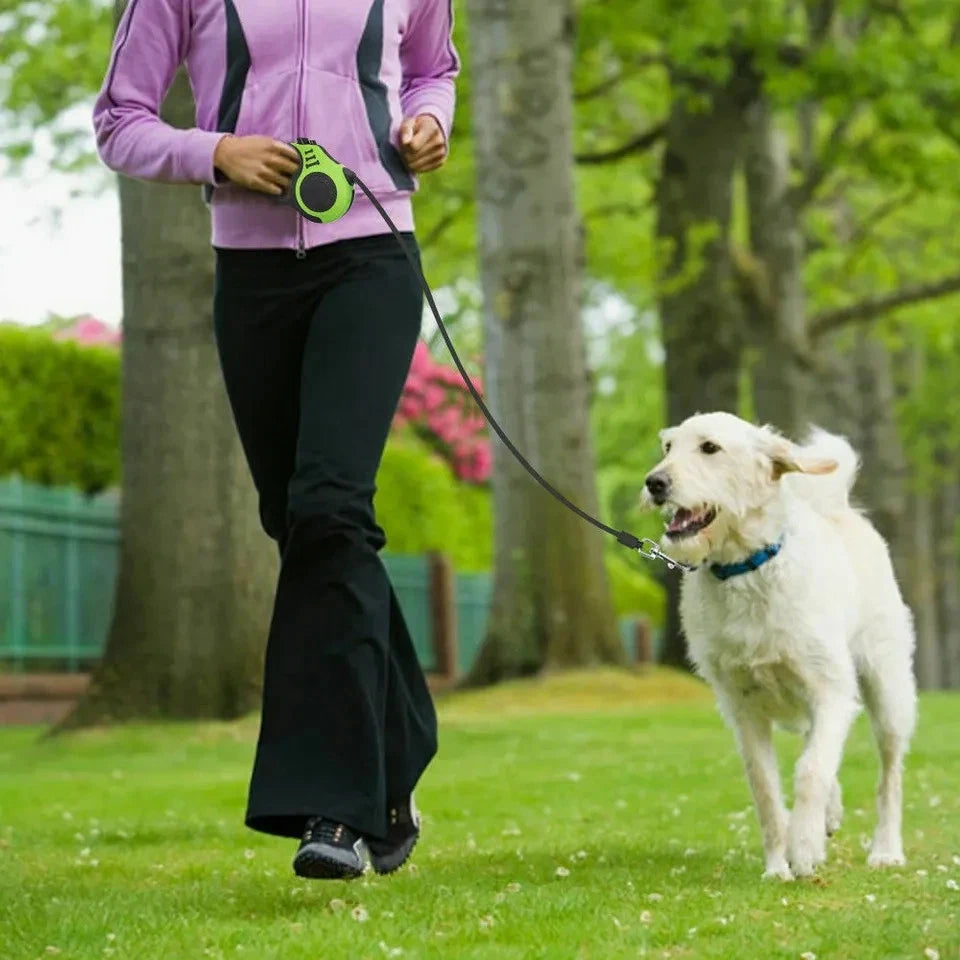 16.5FT Retractable Dog Leash – Automatic Walking Lead with Ergonomic Handle