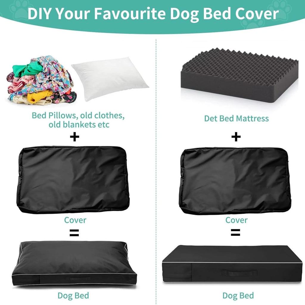 Premium Washable Dog Bed Cover – Durable Replacement Cushion Cover for Crate & Pet Beds