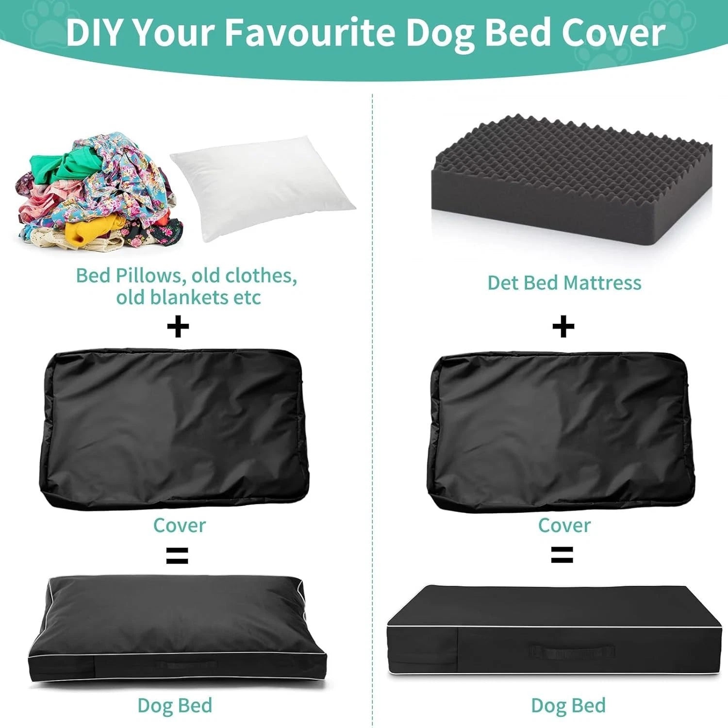 Premium Washable Dog Bed Cover – Durable Replacement Cushion Cover for Crate & Pet Beds