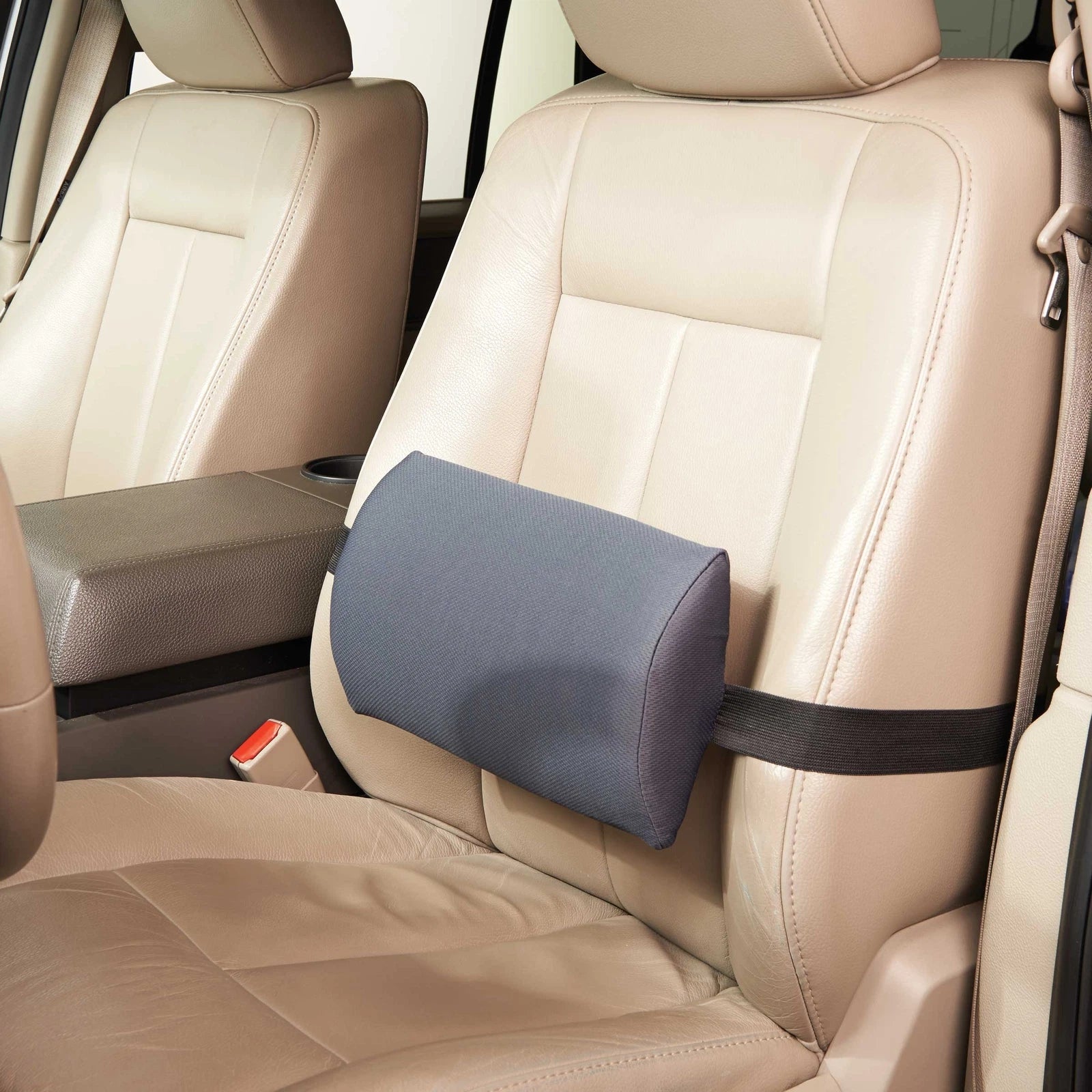 Slimline Lumbar Support Cushion – Ergonomic Low Back Pillow for Office Chair, Car & Travel