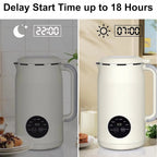 8-in-1 Automatic Nut Milk Maker – 50oz Almond, Soy & Oat Milk Machine with 12-Blade System