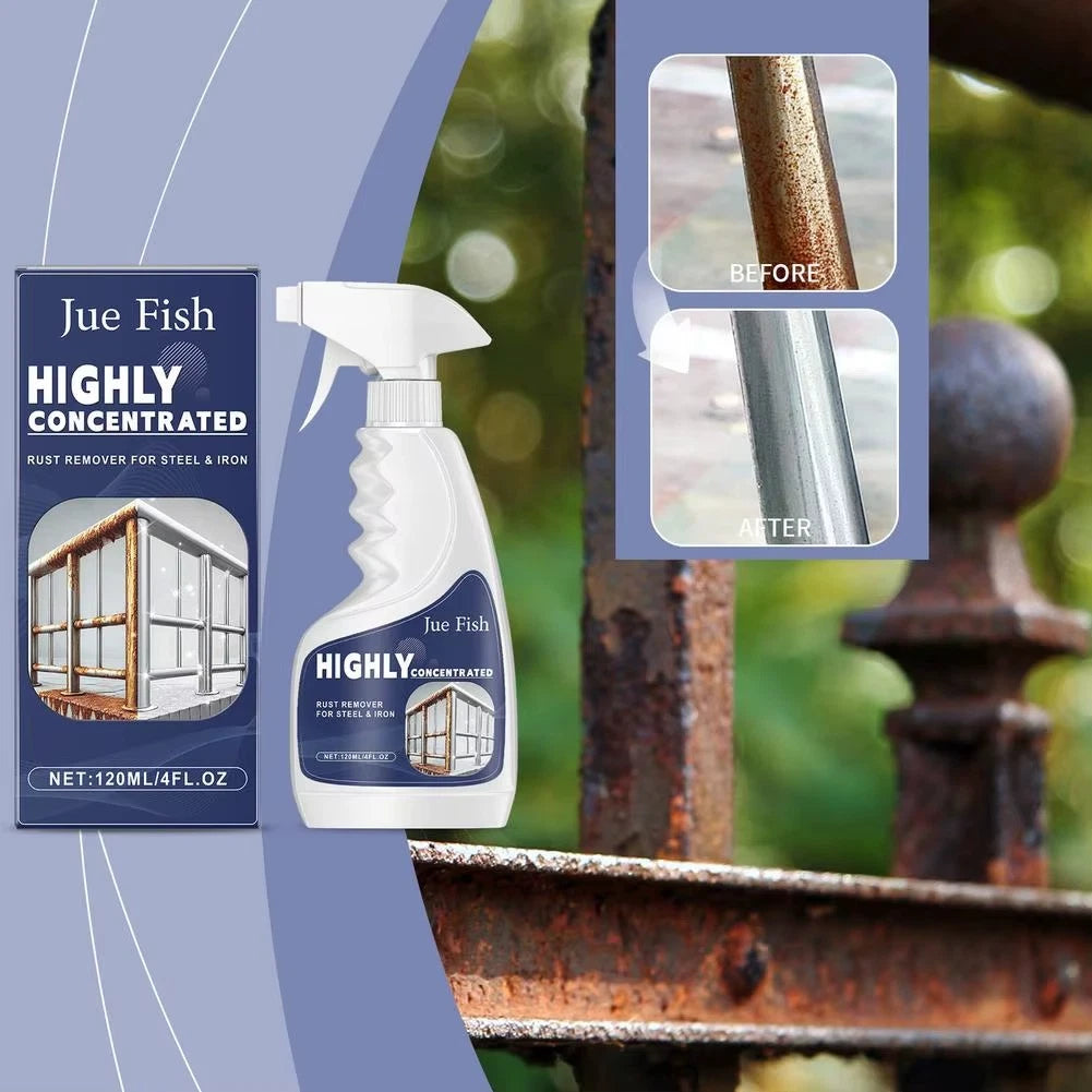 Industrial-Strength Rust Remover – Highly Concentrated Rust Cleaner for Steel & Iron (120ml)