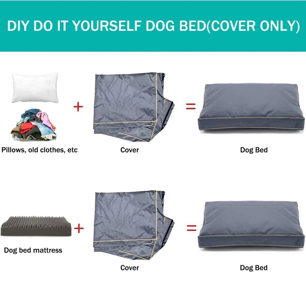 Premium Washable Dog Bed Cover – Durable Replacement Cushion Cover for Crate & Pet Beds